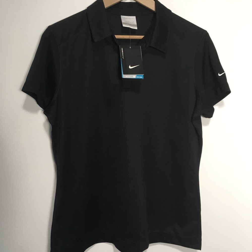 Black Nike golf shirt women’s size L
